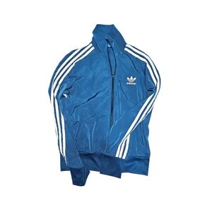 Kids Adidas Bomber-Style Track Jacket with White Three Stripes (S)